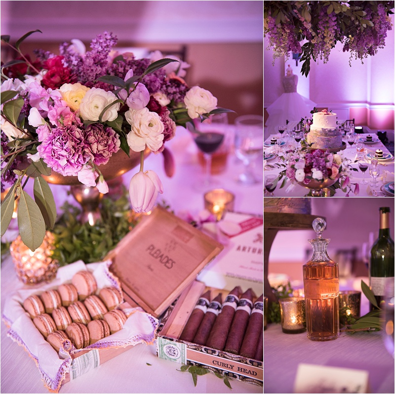 Beautifully styled wedding tables for the Crystal Clear Event 