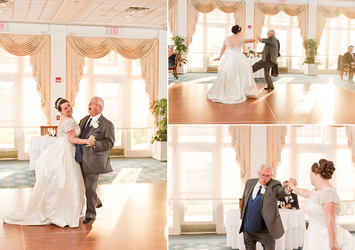 Two Rivers Country Club Navy and Gold Wedding