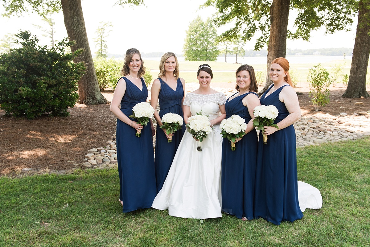 Two Rivers Country Club Navy and Gold Wedding