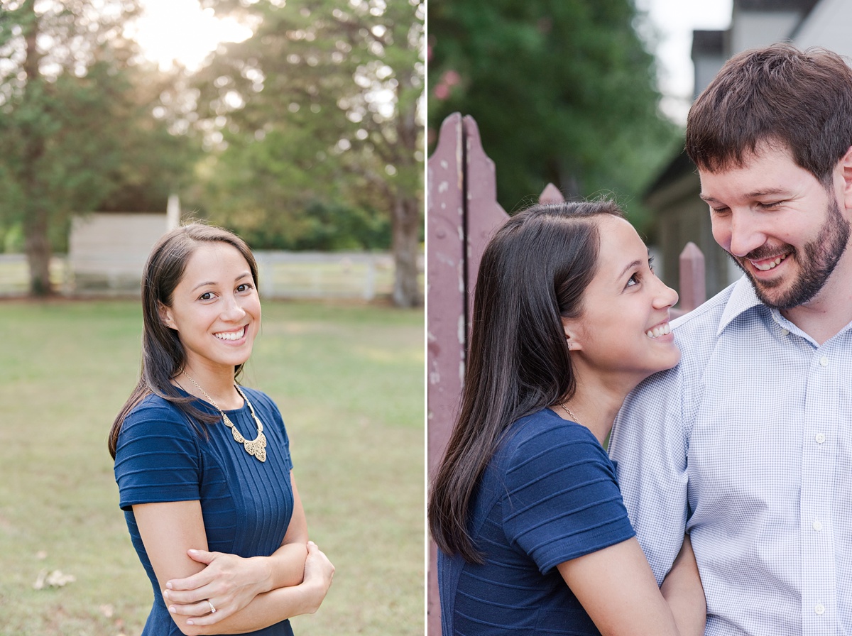 William and Mary Alumni engagement session gold and navy