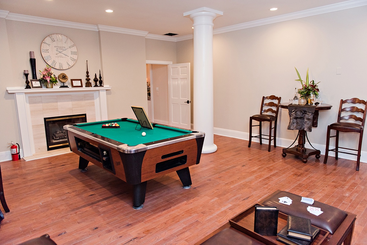Historic Post Office Grand Opening Meredith Ryncarz Photography gentleman lounge pool table