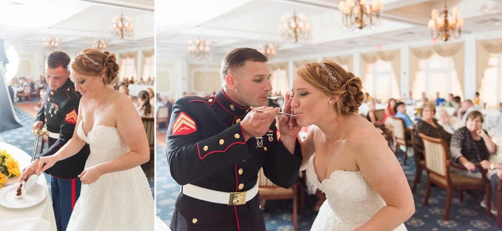 Wedding cake marine corps topper