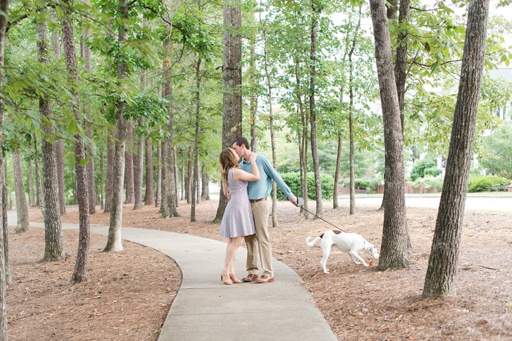 The Preserve Engagement Session with puppy
