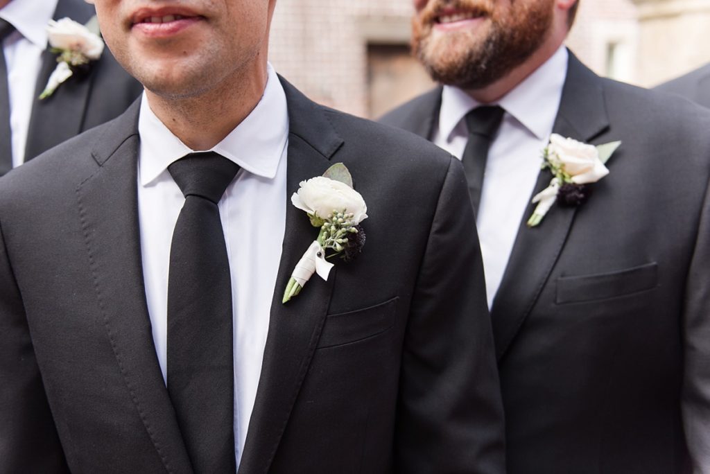 groomsmen detail of suit