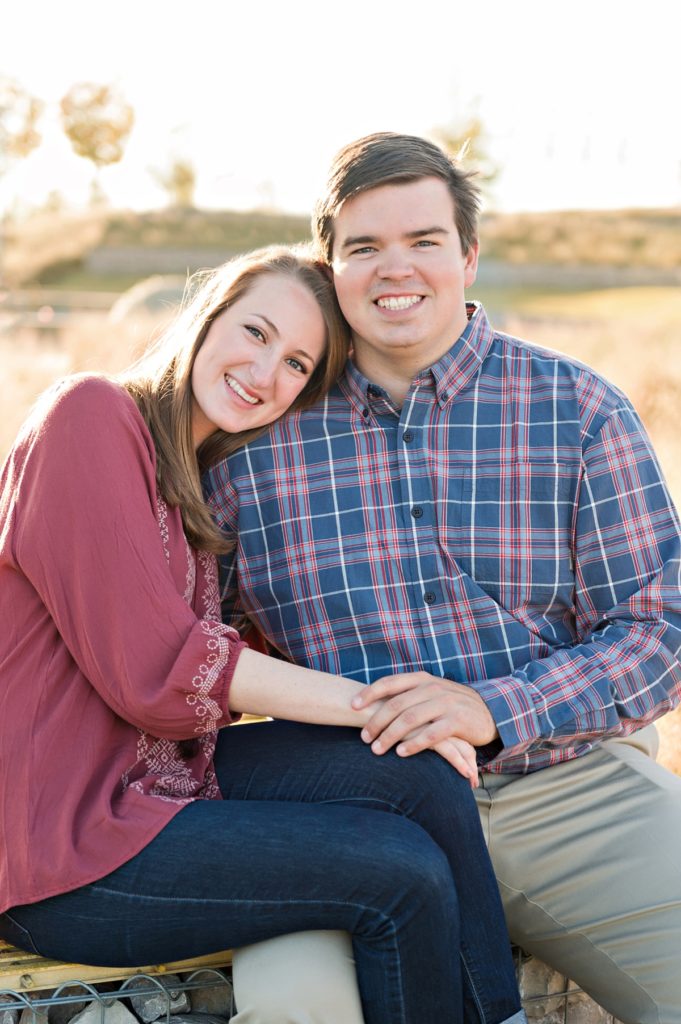 Fall engagement session Railroad Park