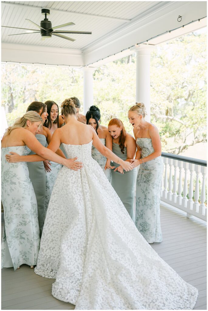 bride with bridesmaid