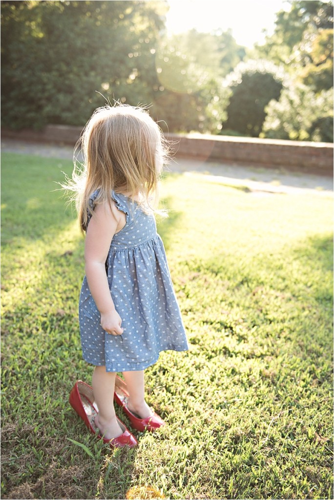 Wearing her mommas shoes Yorktown Photographer