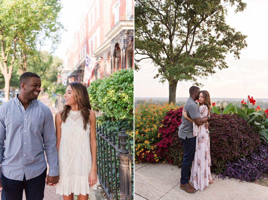 Free People dress for engagement session blush pink