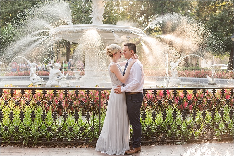 Forsyth Park Fountain Engagement Session Location
