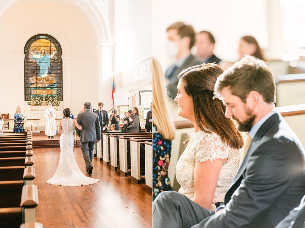 Wedding at oldest church in Savannah Georgia