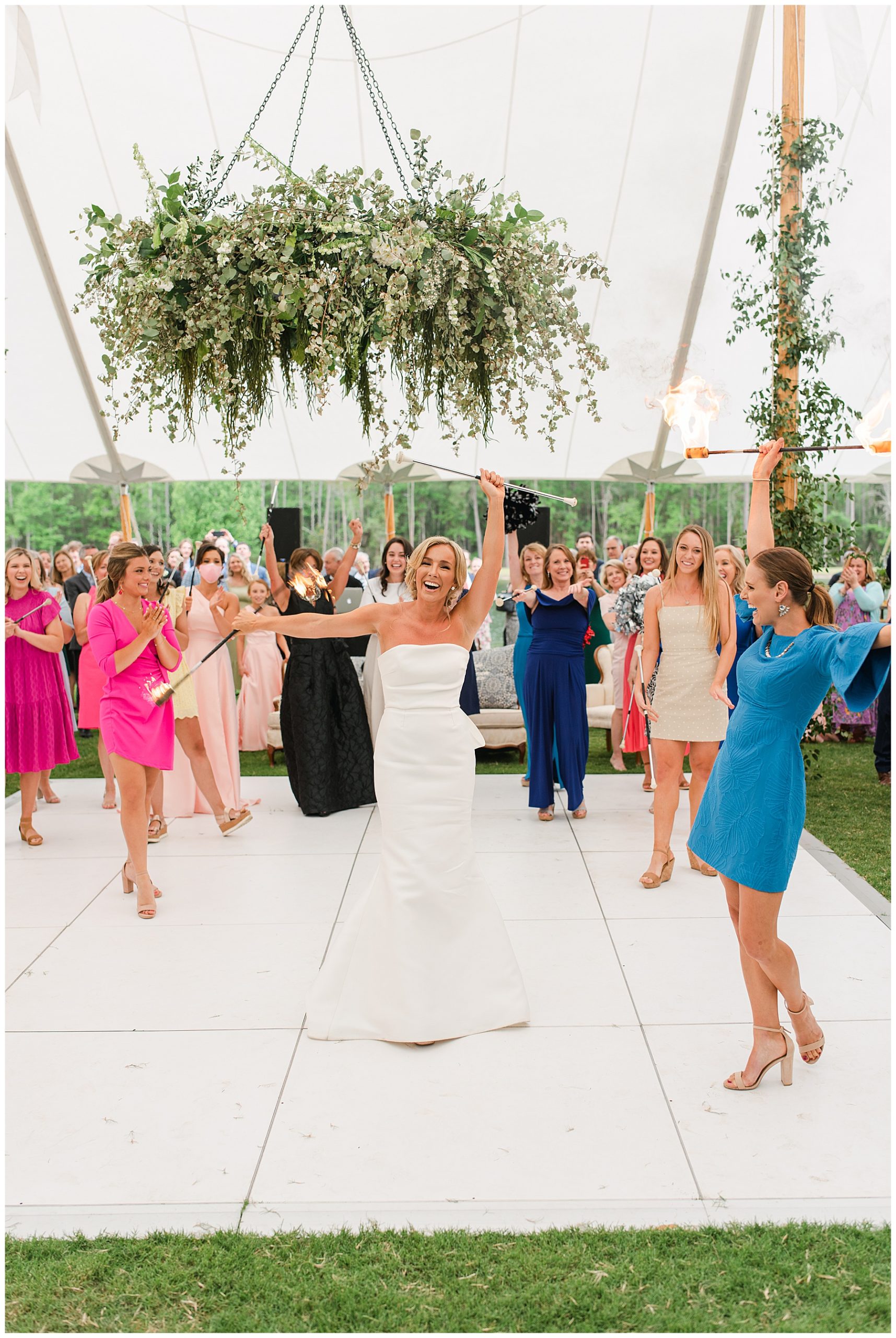 UGA Majorette twirls batons at her wedding