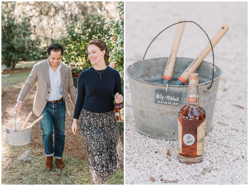 bury the bourbon a month before your wedding