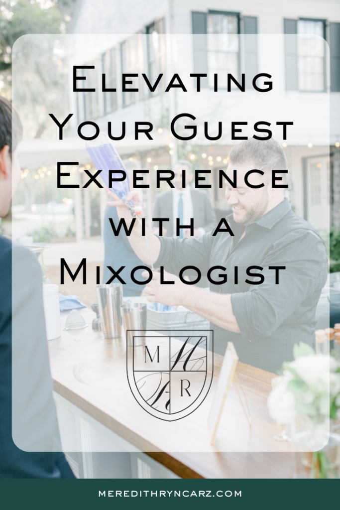 Enhancing your guest experience with a mixologist