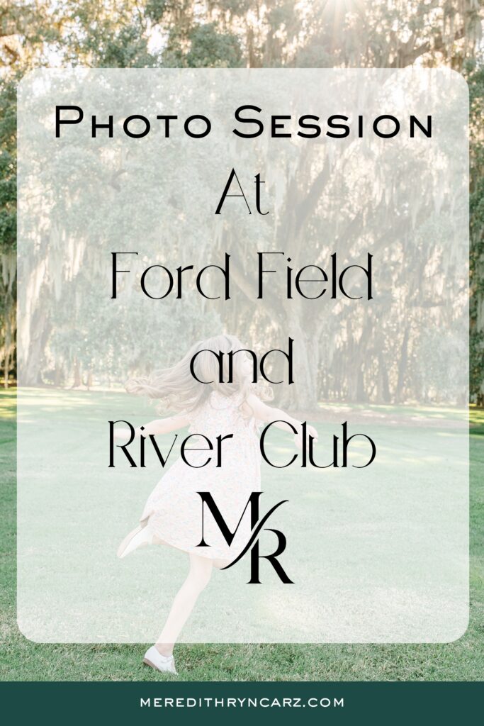 Family Photo session to celebrate an anniversary at Ford Field and River Club in Savannah